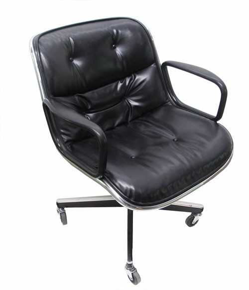Tufted Black Swivel Office Chair (BK)