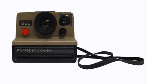 weduwnaar Verslijten Onderscheppen Plastic Taupe Vintage Polaroid Land Camera Red Button 500 Series - Lost and  Found