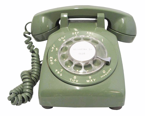 Vintage Green Rotary Phone Lost And Found